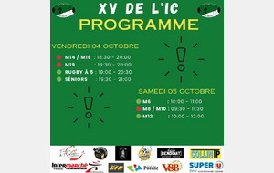 programme de la semaine 