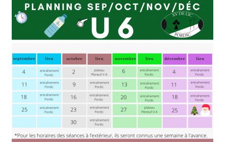 Planning U6